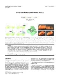 Multi-Pose Interactive Linkage Design Teaser