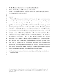 On the Thermal Structure of Oceanic Transform Faults 2 Mark D