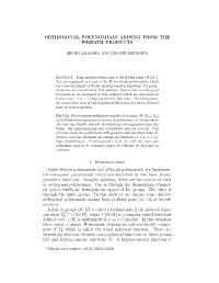 Orthogonal Polynomials Arising from the Wreath Products