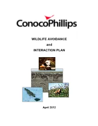 WILDLIFE AVOIDANCE and INTERACTION PLAN