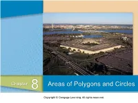 Areas of Polygons and Circles