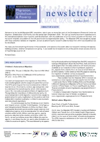Newsletter October 2005