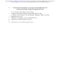 Organogenesis and Vasculature of Anaxagorea and Its Implications In