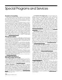 Special Programs and Services