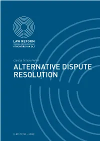 Alternative Dispute Resolution