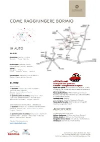 Come Raggiungere Bormio