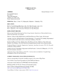 CURRICULUM VITA Charles P. West ADDRESS: Revised February 15