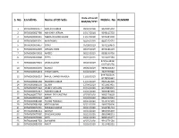 S. No. Enroll No. Name of CD Vols. Mobile. No REMARK MM/DD/YYYY