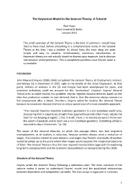 The Keynesian Model in the General Theory: a Tutorial