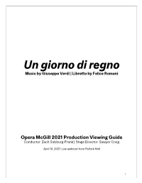 Un Giorno Di Regno Viewing Guide ENG