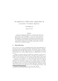 An Application of First-Order Compactness in Canonicity Of