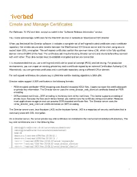 Create and Manage Certificates