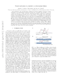 Neural Mechanism to Simulate a Scale-Invariant Future Timeline