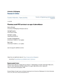 Planetary-Scale RFID Services in an Age of Uberveillance