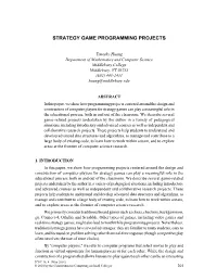 Strategy Game Programming Projects