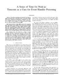 A Sense of Time for Node.Js: Timeouts As a Cure for Event Handler Poisoning