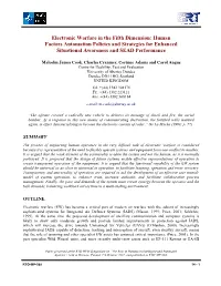 Electronic Warfare in the Fifth Dimension: Human Factors Automation Policies and Strategies for Enhanced Situational Awareness and SEAD Performance