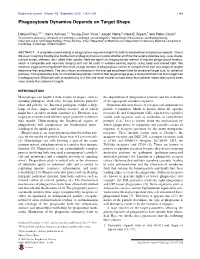 Phagocytosis Dynamics Depends on Target Shape