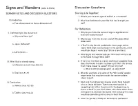 Signs and Wonders (Acts 8-9 NIV) Discussion Questions SERMON NOTES and DISCUSSION QUESTIONS Sharing Life Together: 1