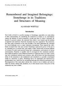 Stonehenge in Its Traditions and Structures of Meaning