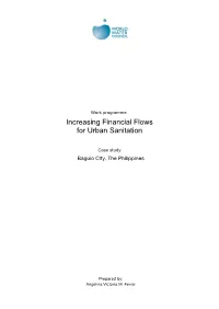 Increasing Financial Flows for Urban Sanitation
