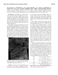 Quantitative Composition and Granulometry of Aeolian Bedforms in Endeavour and Gale Craters Inferred from Visible Near-Infrared Spectra