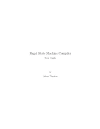 Ragel State Machine Compiler User Guide