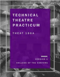 Technical Theatre Practicum