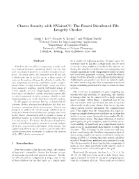 The Forseti Distributed File Integrity Checker