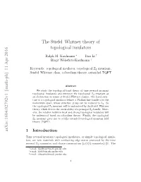 The Stiefel–Whitney Theory of Topological Insulators Arxiv