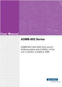 User Manual ASMB-805 Series