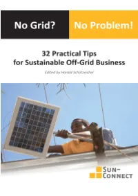 32 Practical Tips for Sustainable Off-Grid Business