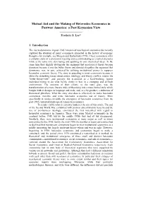 A Post Keynesian View