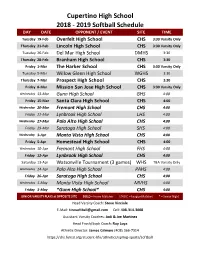 All Spring Schedules
