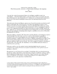 Like It Or Not, Trump Has a Point: FISA Reform and the Appearance of Partisanship in Intelligence Investigations by Stewart Baker1