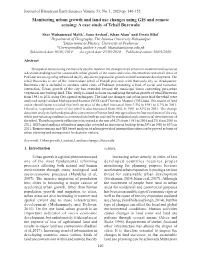 Monitoring Urban Growth and Land Use Changes Using GIS and Remote Sensing: a Case Study of Tehsil Burewala