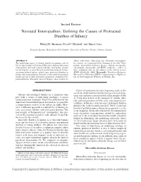 Neonatal Enteropathies: Defining the Causes of Protracted Diarrhea of Infancy