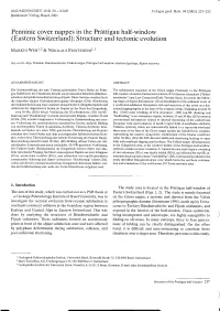 Structure and Tectonic Evolution Penninic Cover