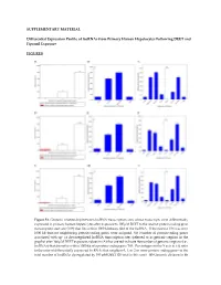 SUPPLEMENTARY MATERIAL Differential Expression Profile Of