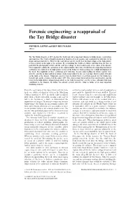 Forensic Engineering: a Reappraisal of the Tay Bridge Disaster