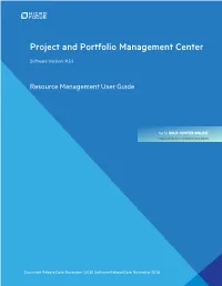 Resource Management User Guide