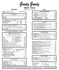 See Our Menu