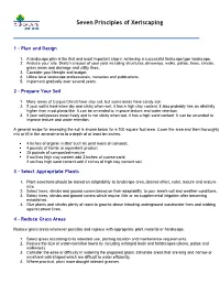 Seven Principles of Xeriscaping