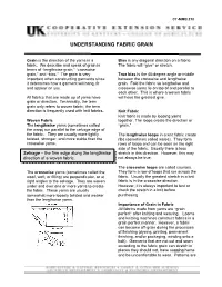 Understanding Fabric Grain
