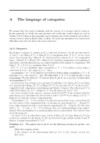 A the Language of Categories