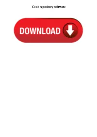 Code Repository Software