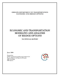 Economic and Transportation Modeling And