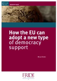 How the EU Can Adopt a New Type of Democracy Support