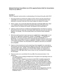 Network Rail East Coast Main Line 2016 Capacity Review Draft for Consultation Response by Railfuture