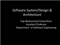 Software Design & Architecture